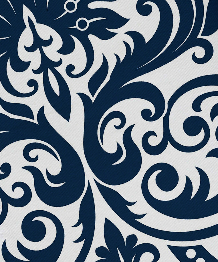 19x19", Alexys Floral Print Napkin, Blue, Set of 4
