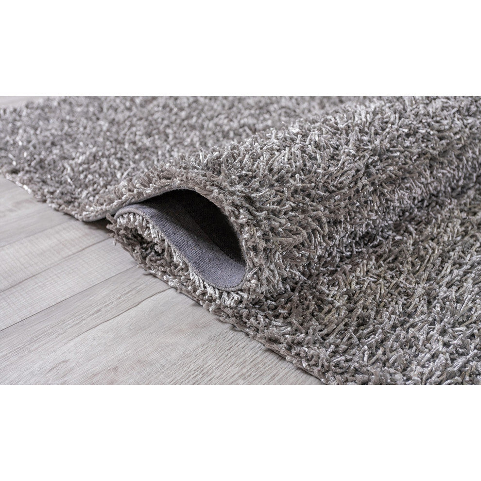 2" x 8" Dark Gray Contemporary Runner Rug