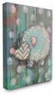 Distressed Woodland Porcupine Wall Art, 30x40, Stretched Canvas