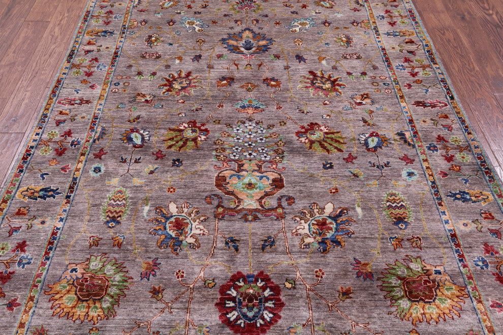 5' 9" X 8' 2" Hand-Knotted Persian Tabriz Wool Rug - Q12935