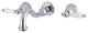 KS3021PL Two-Handle Wall Mount Tub Faucet, Polished Chrome