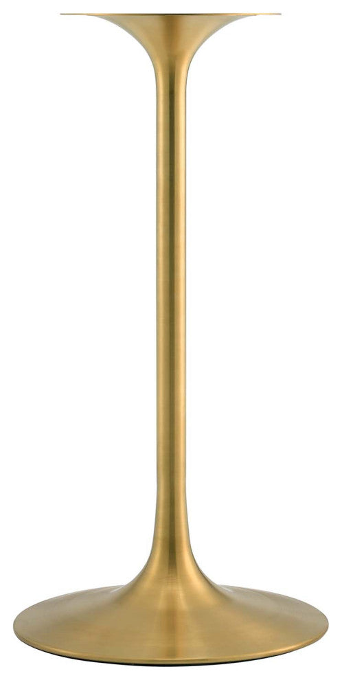 Modway Lippa 28" Wood Bar Table, Gold Cherry Walnut