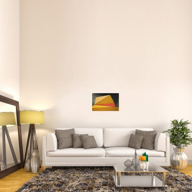 "The Yellow Roof" Stretched Canvas Giclee by Gilbert Claes, 24"x16"