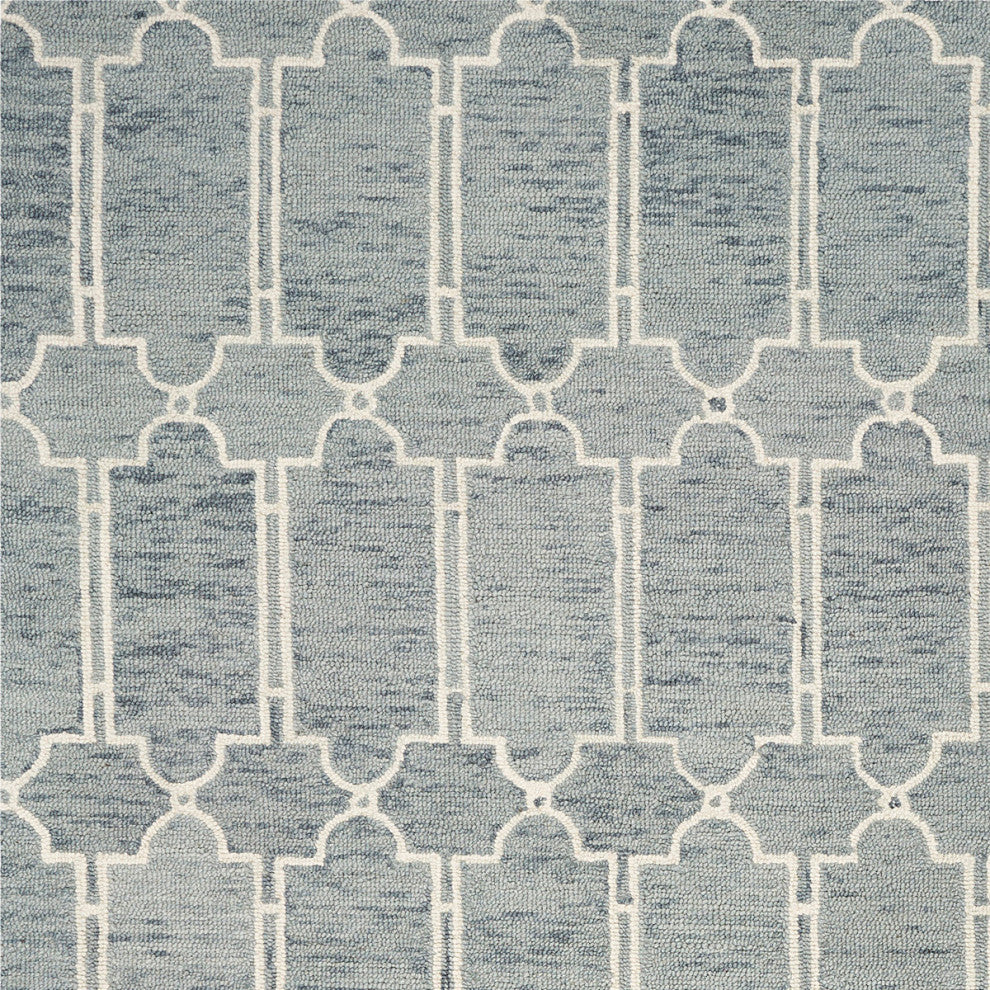 KAS Gramercy 1631 Slate Blue Carmen Area Rug, 5'x7'