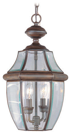 Monterey Outdoor Chain-Hang Light, Polished Brass