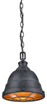 Golden Lighting Bartlett Mini Pendant, Black Patina