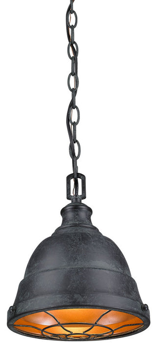 Golden Lighting Bartlett Mini Pendant, Black Patina