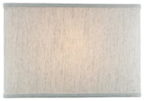 Rectangular Drum Lampshade, Textured Oatmeal