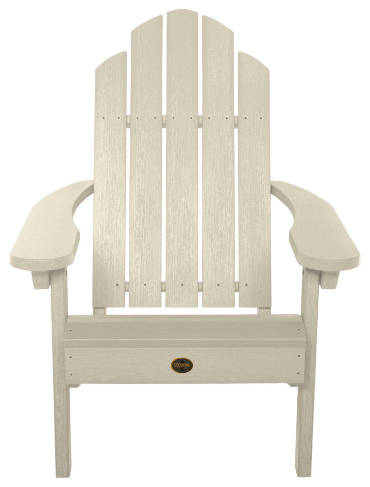 Seneca Adirondack Chair, Weathered Acorn, Whitewash