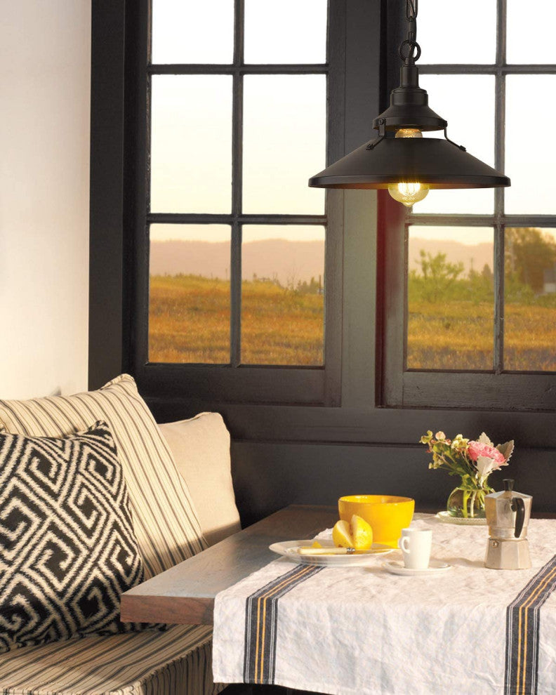 Industrial Black Pendant Light Vintage Hanging Lamp