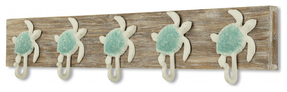 Coastal Sea Turtle Five Hook Coat Hanger