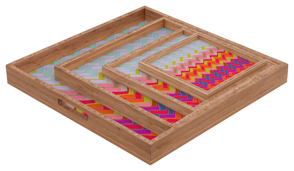 Deny Designs Sharon Turner Geo Chevron Square Tray