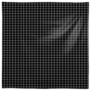 Line Grid Black 58x58 Tablecloth