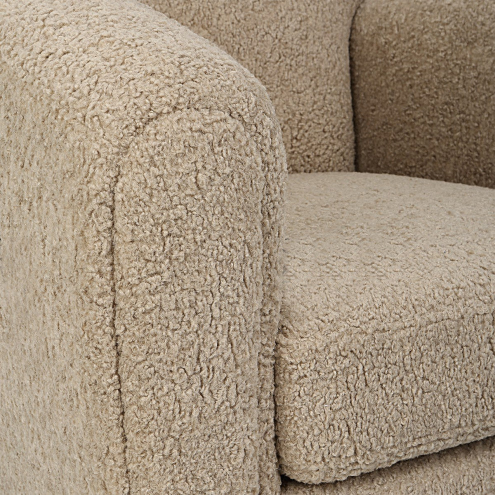 Uttermost Teddy Accent Chair 23694, Latte