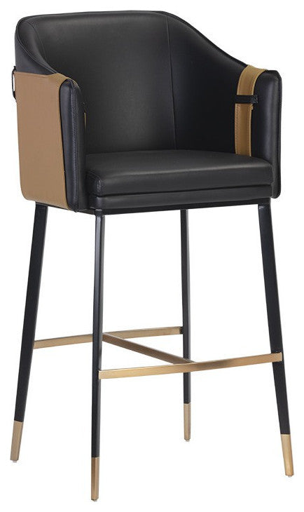 Carter Barstool, Napa Black/Napa Cognac