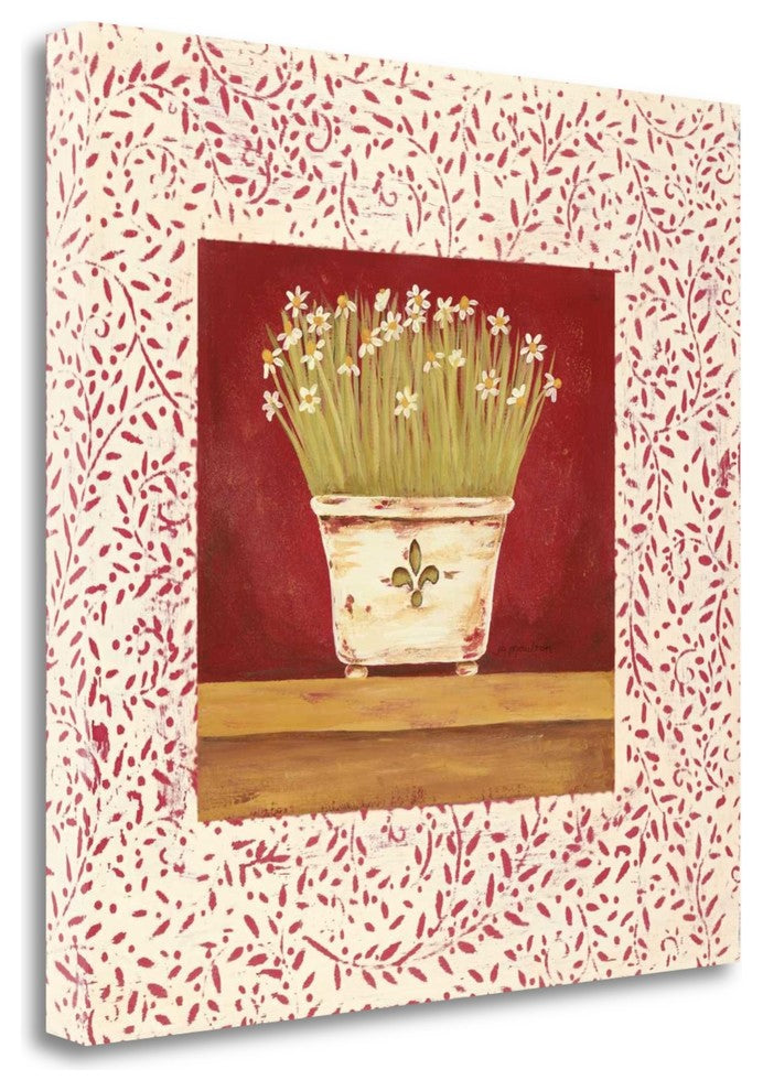"Petit Fleur III" By Jo Moulton, Giclee Print on Gallery Wrap Canvas