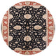 Ahgly Company Indoor Round Mid-Century Modern Area Rugs, 3' Round