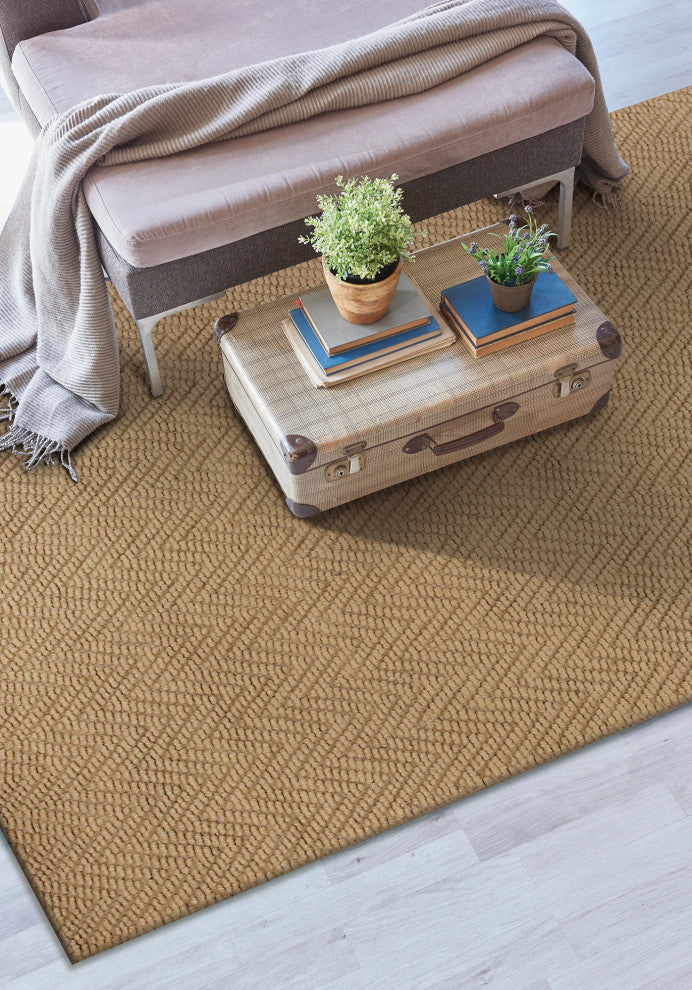 Porto 1221 Natural Herringbone Rug, 27"x45", 27"x45"