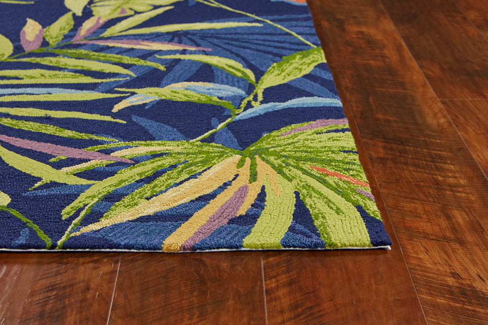 KAS Harbor 4243 Ink Blue Playa Area Rug, 5'x7'6"