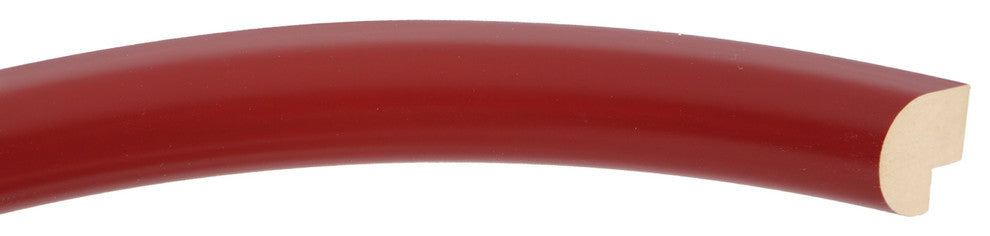 Pasadena Framed Oval Mirror, Holiday Red, 21"x25"
