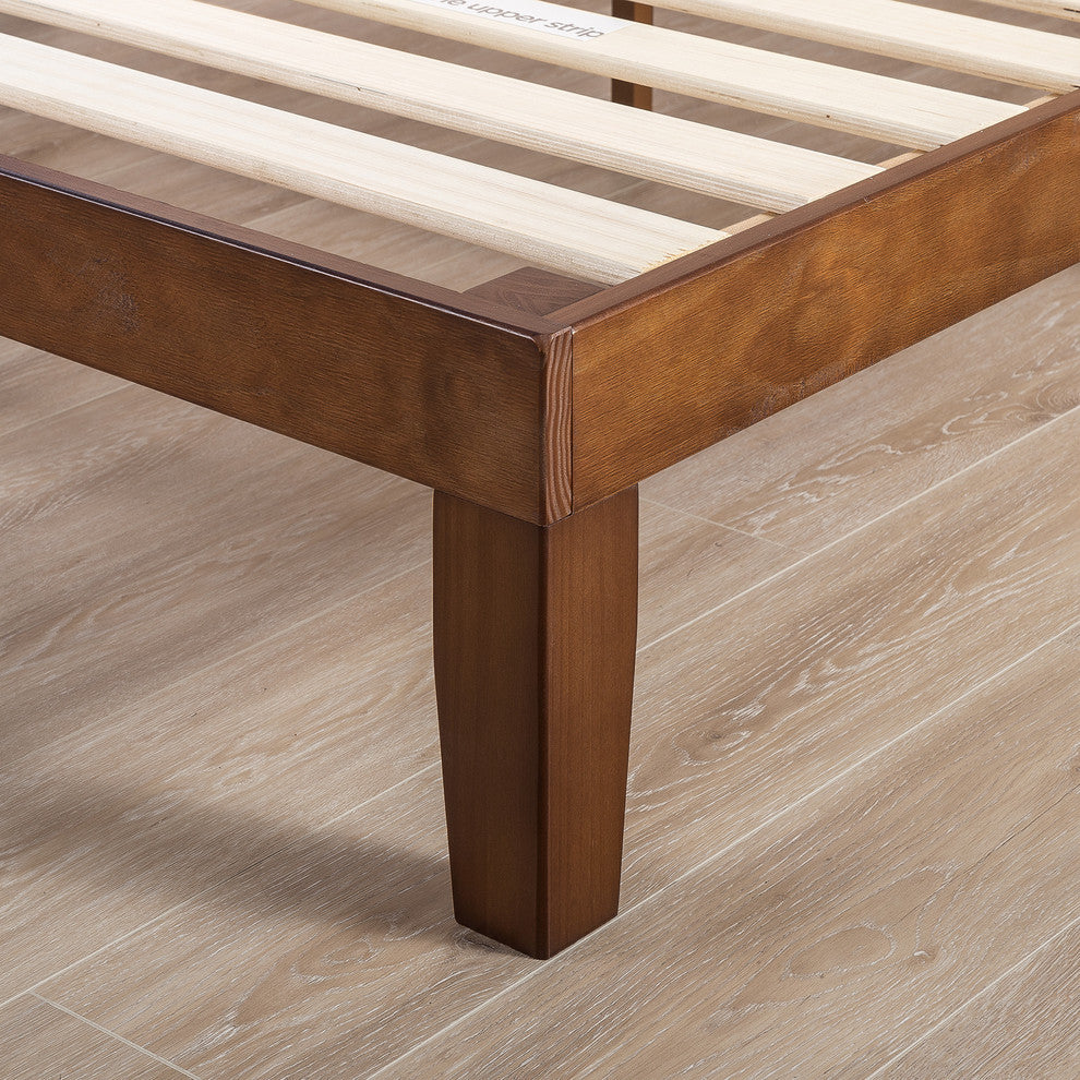 Naturalista Classic King Solid Wood Platform Bed, Espresso