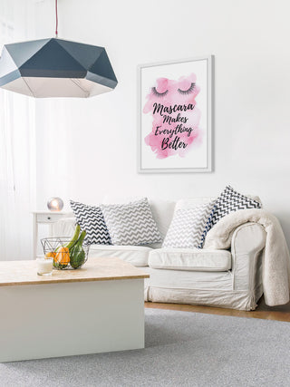 Marmont Hill, "Mascara Makes Pink" by Amanda Greenwood Framed Painting, 30x45