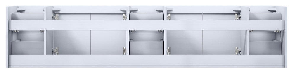 Geneva Transitional Glossy White 84" Vanity Cabinet Only