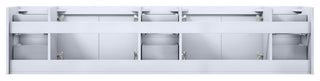 Geneva Transitional Glossy White 84" Vanity Cabinet Only