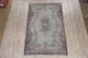 Consigned, Antique Traditional Handmade Turkish Overdyed Area Rug, Gray, 6x10