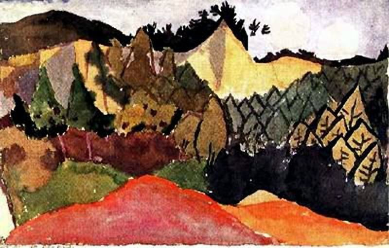 Paul Klee In the Quarry, 18"x27" Wall Decal