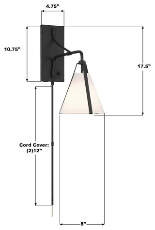 Crystorama Lighting Group FUL-901 Fulton 18" Tall Wall Sconce - Polished Nickel