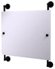 Prestige Skyline Landscape Frameless Rail Mounted Mirror, Matte Black