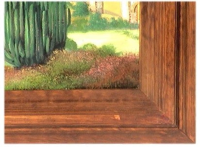 Aqueduct. Mexican Oil Painting
