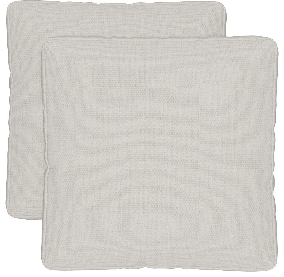 Perry Throw Pillows, Set of 2, Chalk Fabric