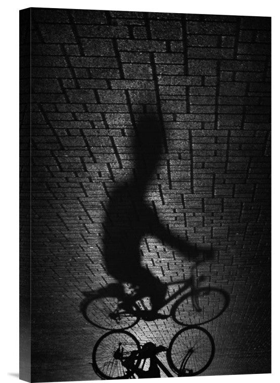 "Shadow Bike" Stretched Canvas Giclee by Antonio Grambone, 12x18"