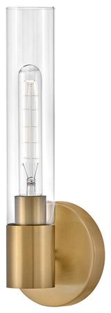 Lark Shea 14.75" Single Bath Vanity Light, Lacquered Brass