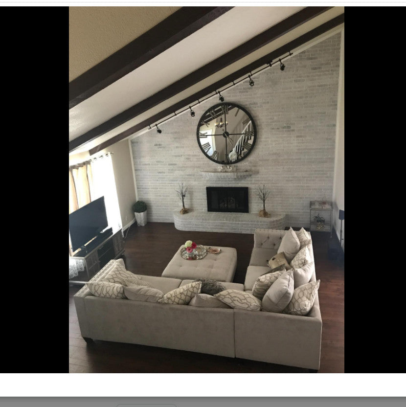 XL 60" Mirrored Round Wall Clock
