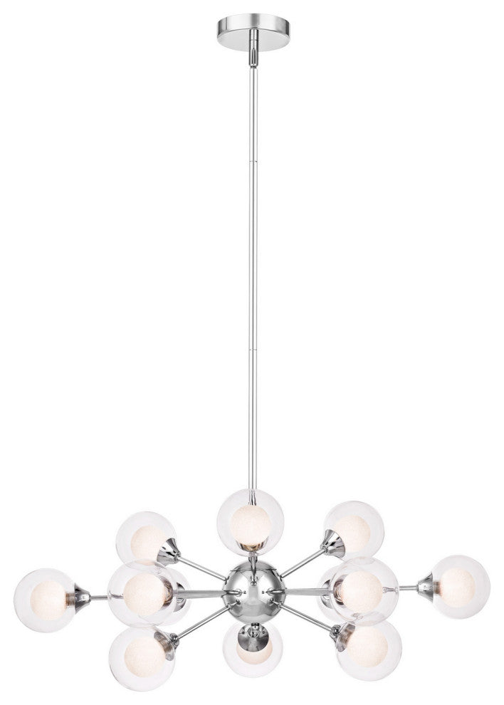 Spellbound 12-Light Chandelier, Polished Chrome