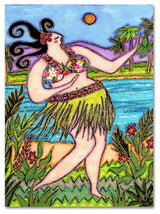 Wyanne 'Big Hula Diva' Canvas Art, 47"x35"