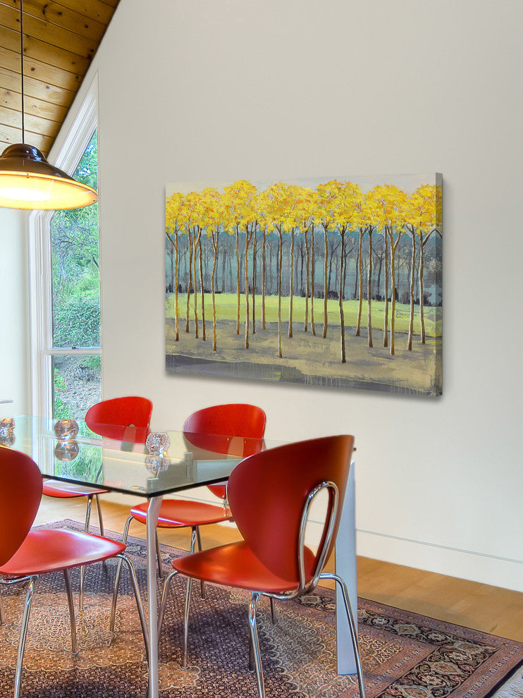 "Fresh Foliage I" Painting Print on Wrapped Canvas