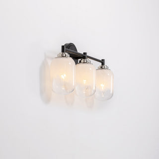 Seren 3 Light Wall Sconce Matte Black