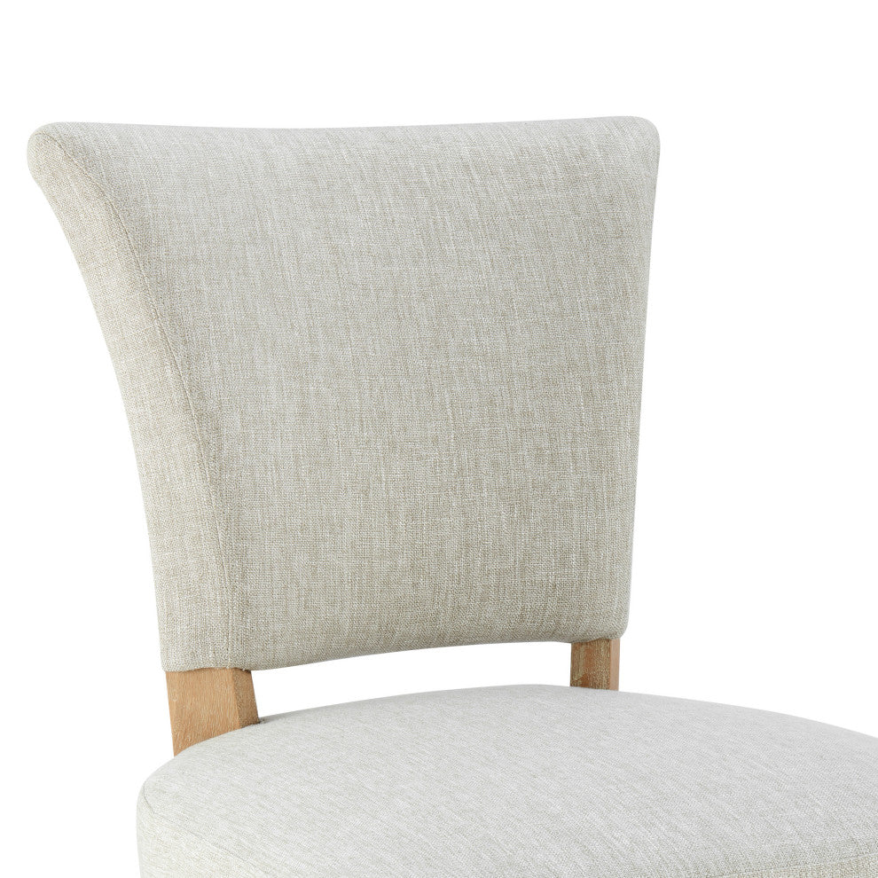 Austin Fabric Dining Side Chair, Rice
