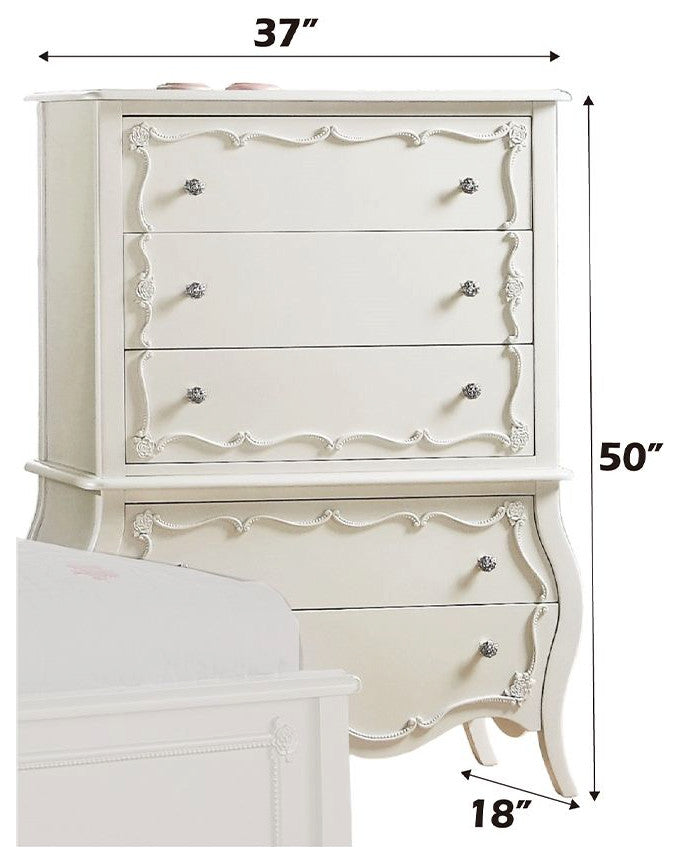 ACME Edalene Chest, Pearl White