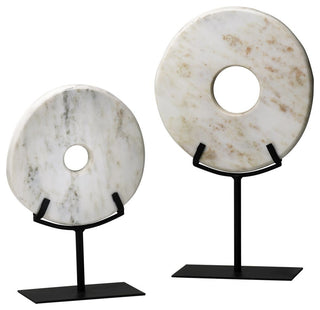 Cyan Design 02309 Large White Disk On Stand
