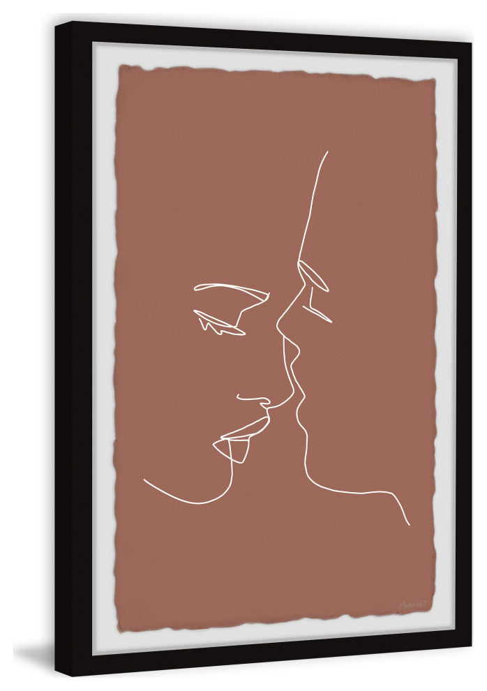 "Distorted Feelings" Framed Painting Print, 24x36