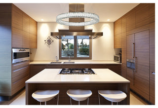 Monroe Integrated LED Chip Light Chrome Chandelier