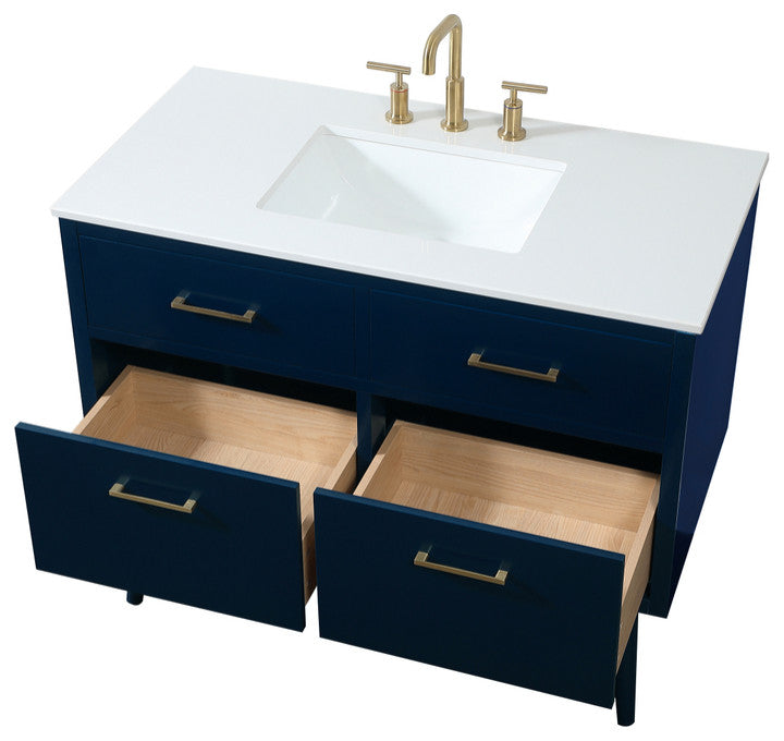 Home Living 42" Bathroom Vanity, Blue