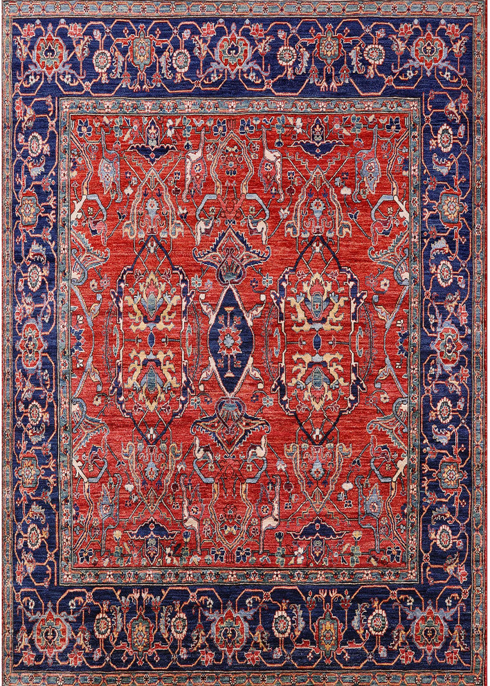 Ahgly Company Indoor Rectangle Mid-Century Modern Area Rugs, 7' x 10'
