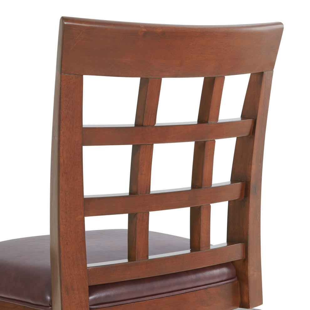 Napa Bar Stool With Back, Mahogany, 1, Bar Height