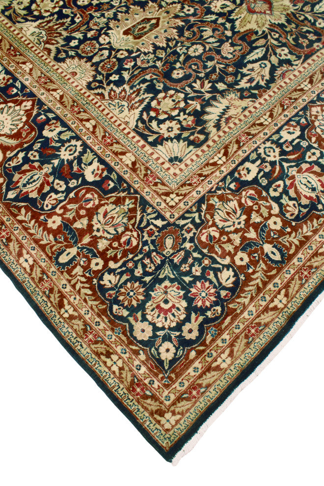 Pak-Persian Dannie Navy/Brown Rug, 9'0x11'6